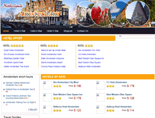 Tablet Screenshot of hotelinamsterdam-holland.com